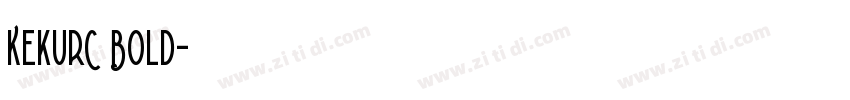 KekurC Bold字体转换